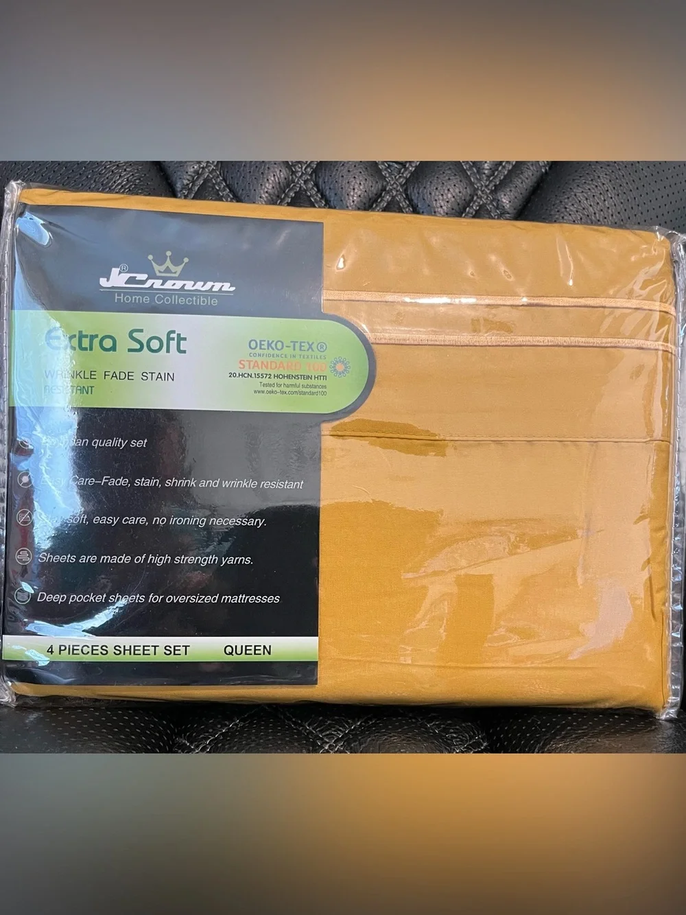 Extra Soft Queen Sheet Set in Mustard